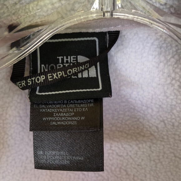 The North Face jacket. Gray and white. - Picture 5 of 6